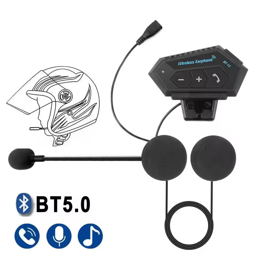 Motorcycle Bluetooth Helmet Earphones